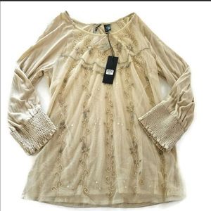 BKE Rhinestone Top. Size Large